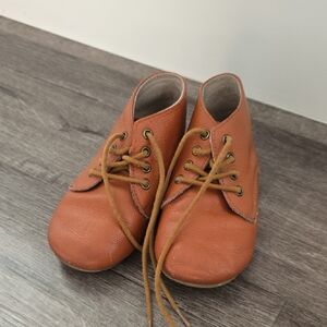 Kids Tan Leather Shoes